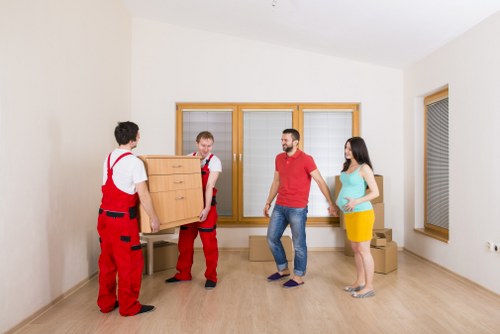 Loading furniture and boxes for a same day removal in Bermondsey