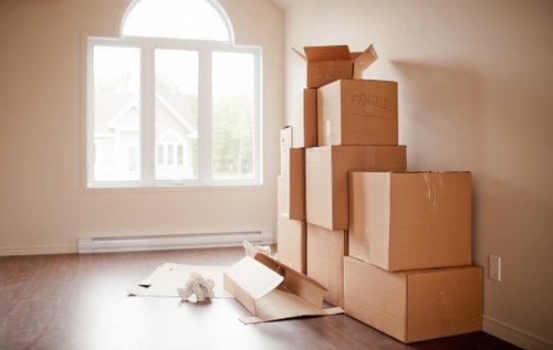 Waste handling and disposal compliance for a moving service