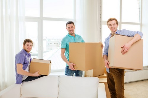 Moving items with a van near Bermondsey apartment buildings