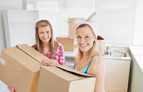 Moving day checklist and boxes for a Bermondsey relocation